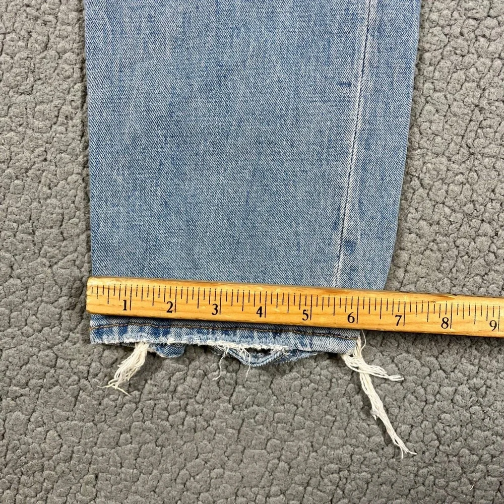 Abercrombie & Fitch Curve Love Ultra High Rise Ankle Straight Jeans Blue 26 2R - Picture 12 of 13